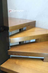 Stairs with glass