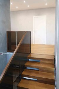 Stairs with glass